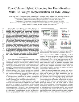 Row-Column Hybrid Grouping for Fault-Resilient Multi-Bit Weight Representation on IMC Arrays