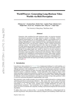 WorldWeaver: Generating Long-Horizon Video Worlds via Rich Perception
