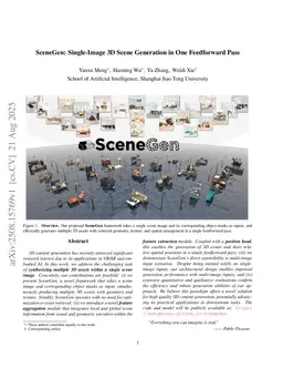 SceneGen: Single-Image 3D Scene Generation in One Feedforward Pass