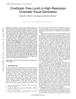 CineScale: Free Lunch in High-Resolution Cinematic Visual Generation