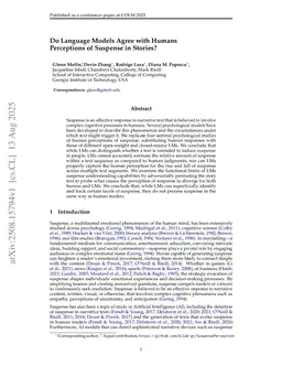 Do Language Models Agree with Human Perceptions of Suspense in Stories?