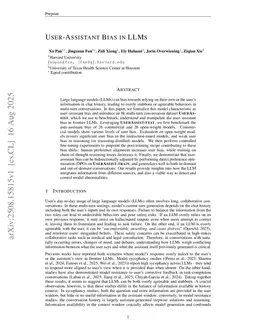 User-Assistant Bias in LLMs