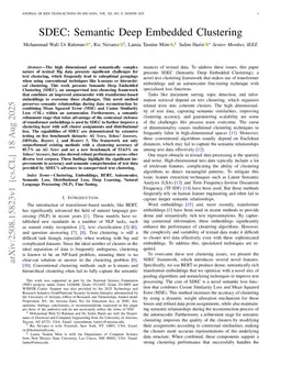 SDEC: Semantic Deep Embedded Clustering