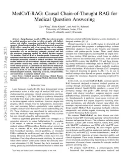 MedCoT-RAG: Causal Chain-of-Thought RAG for Medical Question Answering