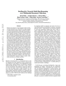 DocHop-QA: Towards Multi-Hop Reasoning over Multimodal Document Collections