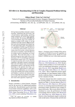 XFinBench: Benchmarking LLMs in Complex Financial Problem Solving and Reasoning