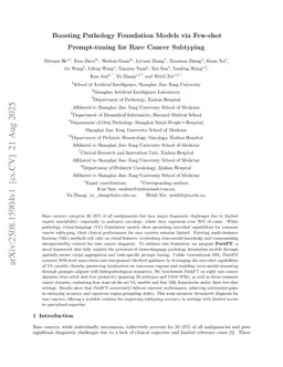 Boosting Pathology Foundation Models via Few-shot Prompt-tuning for Rare Cancer Subtyping