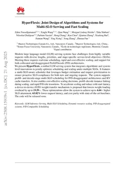 HyperFlexis: Joint Design of Algorithms and Systems for Multi-SLO Serving and Fast Scaling