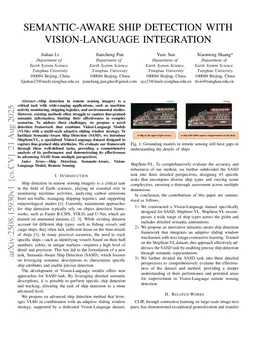 Semantic-Aware Ship Detection with Vision-Language Integration