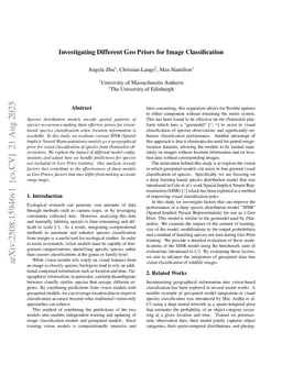 Investigating Different Geo Priors for Image Classification