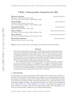 T-ILR: a Neurosymbolic Integration for LTLf