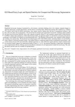 Semi-Unsupervised Microscopy Segmentation with Fuzzy Logic and Spatial Statistics for Cross-Domain Analysis Using a GUI