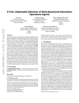 X-Troll: eXplainable Detection of State-Sponsored Information Operations Agents
