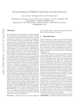Wavelet-Enhanced PaDiM for Industrial Anomaly Detection