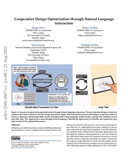 Cooperative Design Optimization through Natural Language Interaction
