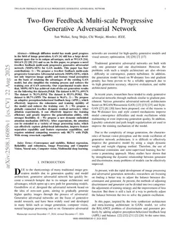 Two-flow Feedback Multi-scale Progressive Generative Adversarial Network