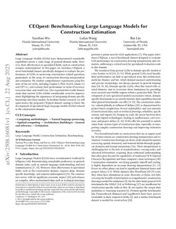 CEQuest: Benchmarking Large Language Models for Construction Estimation