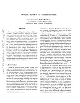 Domain Adaptation via Feature Refinement