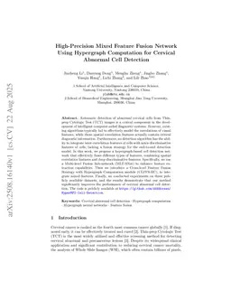High-Precision Mixed Feature Fusion Network Using Hypergraph Computation for Cervical Abnormal Cell Detection