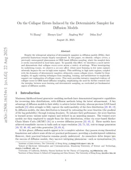 On the Collapse Errors Induced by the Deterministic Sampler for Diffusion Models