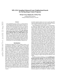 SPL-LNS: Sampling-Enhanced Large Neighborhood Search for Solving Integer Linear Programs