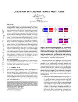 Competition and Attraction Improve Model Fusion