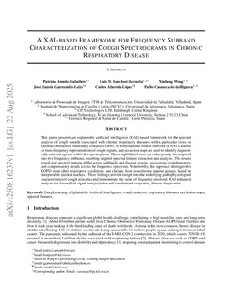 A XAI-based Framework for Frequency Subband Characterization of Cough Spectrograms in Chronic Respiratory Disease