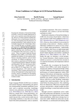 From Confidence to Collapse in LLM Factual Robustness