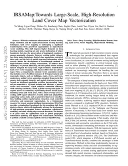IRSAMap:Towards Large-Scale, High-Resolution Land Cover Map Vectorization