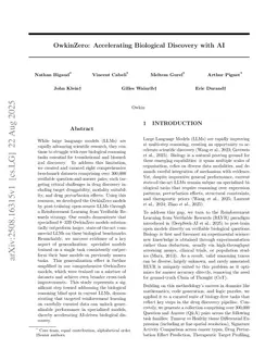 OwkinZero: Accelerating Biological Discovery with AI