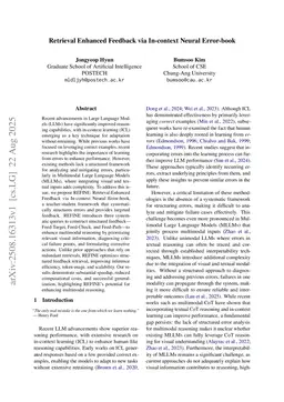 Retrieval Enhanced Feedback via In-context Neural Error-book