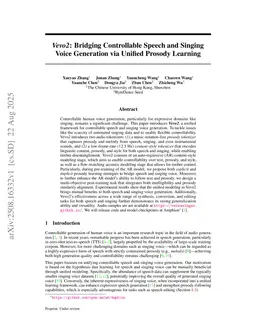 Vevo2: A Unified and Controllable Framework for Speech and Singing Voice Generation