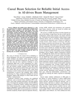 Causal Beam Selection for Reliable Initial Access in AI-driven Beam Management