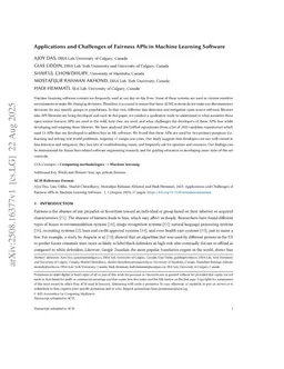 Applications and Challenges of Fairness APIs in Machine Learning Software