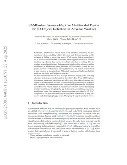 SAMFusion: Sensor-Adaptive Multimodal Fusion for 3D Object Detection in Adverse Weather