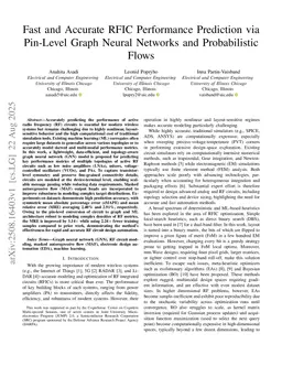 Fast and Accurate RFIC Performance Prediction via Pin Level Graph Neural Networks and Probabilistic Flow