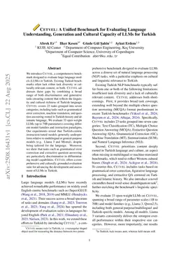 Cetvel: A Unified Benchmark for Evaluating Language Understanding, Generation and Cultural Capacity of LLMs for Turkish