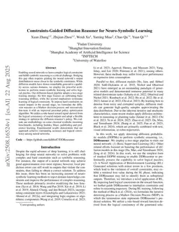 Constraints-Guided Diffusion Reasoner for Neuro-Symbolic Learning