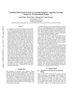 Enabling Multi-Agent Systems as Learning Designers: Applying Learning Sciences to AI Instructional Design