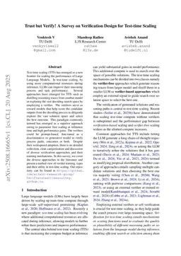 Trust but Verify! A Survey on Verification Design for Test-time Scaling