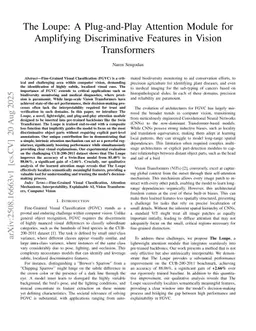 The Loupe: A Plug-and-Play Attention Module for Amplifying Discriminative Features in Vision Transformers