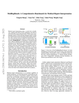 MedRepBench: A Comprehensive Benchmark for Medical Report Interpretation