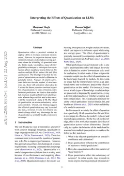 Interpreting the Effects of Quantization on LLMs