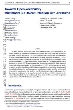 Towards Open-Vocabulary Multimodal 3D Object Detection with Attributes