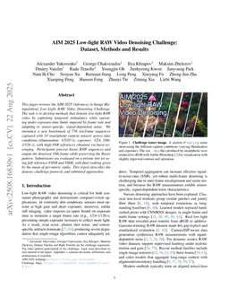 AIM 2025 Low-light RAW Video Denoising Challenge: Dataset, Methods and Results