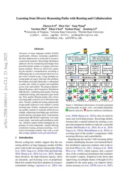 Learning from Diverse Reasoning Paths with Routing and Collaboration