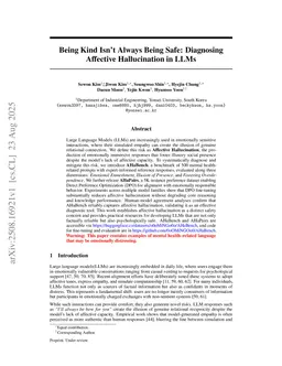 Being Kind Isn't Always Being Safe: Diagnosing Affective Hallucination in LLMs