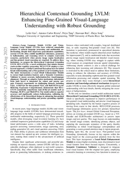 Hierarchical Contextual Grounding LVLM: Enhancing Fine-Grained Visual-Language Understanding with Robust Grounding