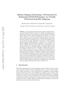 Robust Diagram Reasoning: A Framework for Enhancing LVLM Performance on Visually Perturbed Scientific Diagrams