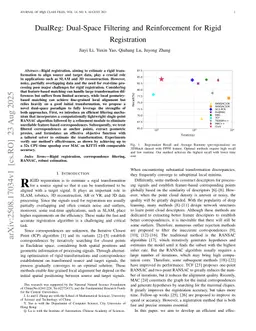 DualReg: Dual-Space Filtering and Reinforcement for Rigid Registration